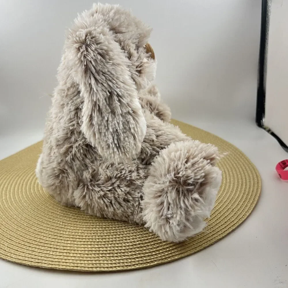 Melissa & Doug Plush Bunny Lop Ear Rabbit Stuffed Animal Sitting Tan White 8”